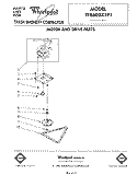MOTOR AND DRIVE , LIT/OPTIONAL Diagram and Parts List for TF8600XTP1  Whirlpool Trash Compactor