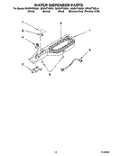 WATER DISPENSER PARTS, OPTIONAL PARTS Diagram and Parts List for GR2SHTXMS01  Whirlpool Refrigerator