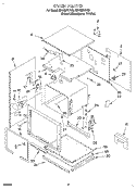 OVEN Diagram and Parts List for RB160PXYB6  Whirlpool Wall Oven