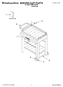 SERVING CART PARTS Diagram and Parts List for KFBS170LSS0  KitchenAid Miscellaneous