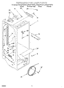 REFRIGERATOR LINER Diagram and Parts List for KSRB27FHBL01  KitchenAid Refrigerator