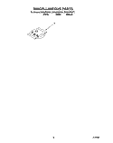 MISCELLANEOUS, OPTIONAL Diagram and Parts List for DU960PWKB1  Whirlpool Dishwasher