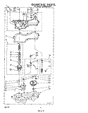 BASKET DRIVE AND BRAKE Diagram and Parts List for LA6800XKW3  Whirlpool Washer