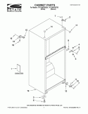 CABINET PARTS Diagram and Parts List for T4TXNWFWT00  Estate Refrigerator