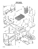 UNIT Diagram and Parts List for ED22DWXTG01  Whirlpool Refrigerator