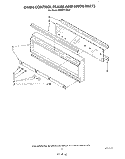 OVEN CONTROL FRAME AND KNOB Diagram and Parts List for KEMI371TBL3  KitchenAid Microwave Oven Combo