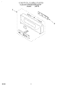 CONTROL PANEL, LITERATURE Diagram and Parts List for KEBS147DWH7  KitchenAid Wall Oven