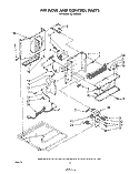 AIRFLOW AND CONTROL Diagram and Parts List for AC1022XS0  Whirlpool Air Conditioner