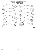 WIRING HARNESS Diagram and Parts List for RAL6245BL1  Whirlpool Washer