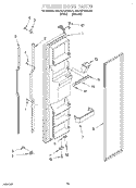 FREEZER DOOR Diagram and Parts List for KSUS27QDAL00  KitchenAid Refrigerator