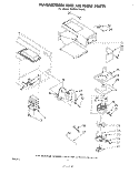 MAGNETRON AND AIR FLOW Diagram and Parts List for RM975PXKW0  Whirlpool Microwave Oven Combo