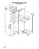 REFRIGERATOR LINER Diagram and Parts List for KSSS48DWW01  KitchenAid Refrigerator