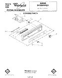 CONSOLE Diagram and Parts List for DP3000XRN1  Whirlpool Dishwasher