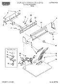 SECTION Diagram and Parts List for REX3615EW0  Roper Dryer