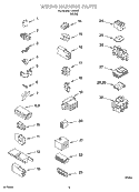 WIRING HARNESS PARTS Diagram and Parts List for IJ42001  Inglis Washer