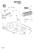 UNIT PARTS Diagram and Parts List for KBCO06XPBL01  KitchenAid Refrigerator