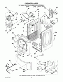 CABINET PARTS Diagram and Parts List for WED9750WL0  Whirlpool Dryer