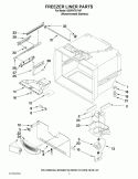 FREEZER LINER PARTS Diagram and Parts List for GX5FHTXVY07  Whirlpool Refrigerator