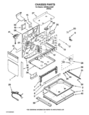 CHASSIS PARTS Diagram and Parts List for GW399LXUQ07  Whirlpool Range