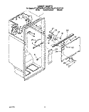 LINER Diagram and Parts List for ET18DKXZW00  Whirlpool Refrigerator