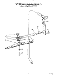 UPPER WASH AND RINSE Diagram and Parts List for KUDB220T3  KitchenAid Dishwasher