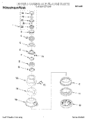 SECTION Diagram and Parts List for KCDI250X3  KitchenAid Food Waste Disposer