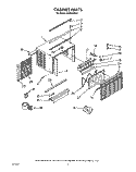 CABINET Diagram and Parts List for ACM492XX1  Whirlpool Air Conditioner