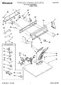 TOP AND CONSOLE, LIT/OPTIONAL Diagram and Parts List for TGDS680EQ2  Estate Dryer