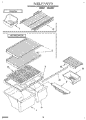 SHELF, LIT/OPTIONAL Diagram and Parts List for ET18NMXDN00  Whirlpool Refrigerator