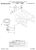 CAVITY AND TURNTABLE, LIT/OPTIONAL Diagram and Parts List for KCMS125EBL0  KitchenAid Microwave