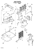 UNIT, OPTIONAL Diagram and Parts List for RT18HDXJW01  Roper Refrigerator
