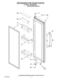 REFRIGERATOR DOOR PARTS Diagram and Parts List for 7GSC22C6XY01  Whirlpool Refrigerator