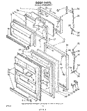 DOOR, LIT/OPTIONAL Diagram and Parts List for ET20EKXPWR1  Whirlpool Refrigerator