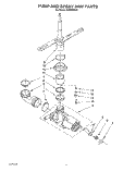 PUMP AND SPRAY ARM Diagram and Parts List for DU8000XX3  Whirlpool Dishwasher