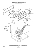 TOP AND CONSOLE , LITERATURE AND OPTIONAL Diagram and Parts List for LG4441XWW0  Whirlpool Dryer