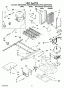 UNIT PARTS Diagram and Parts List for GS5VHAXWQ00  Whirlpool Refrigerator