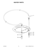 HEATER PARTS Diagram and Parts List for WDF775SAYW2  Whirlpool Dishwasher