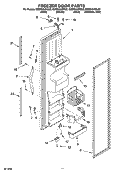 Part Location Diagram of L2305781W Whirlpool DOR-FIP White