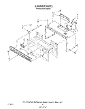 CABINET Diagram and Parts List for MH6700XW0  Whirlpool Microwave