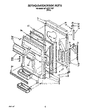 REFRIGERATOR DOOR Diagram and Parts List for 3ET18RKXYN00  Whirlpool Refrigerator