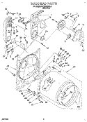 BULKHEAD Diagram and Parts List for KGYE679BBL0  KitchenAid Dryer