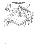 DOOR AND LATCH Diagram and Parts List for KUDS220T5  KitchenAid Dishwasher