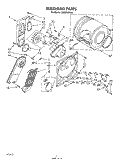 SECTION Diagram and Parts List for LE6605XPW0  Whirlpool Dryer