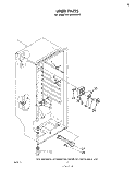 LINER Diagram and Parts List for EV150CXKW2  Whirlpool Freezer
