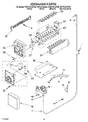 ICE MAKER, OPTIONAL Diagram and Parts List for KSRK25ILBL02  KitchenAid Refrigerator