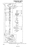 GEARCASE Diagram and Parts List for LA5900XSW0  Whirlpool Washer