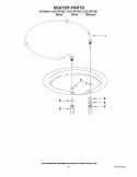 HEATER PARTS Diagram and Parts List for KUDL15FXBL1  KitchenAid Dishwasher