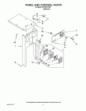 PANEL AND CONTROL PARTS Diagram and Parts List for KUCS03FTSS1  KitchenAid Trash Compactor