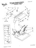 TOP AND CONSOLE PARTS Diagram and Parts List for 7MLGR4634JT3  Whirlpool Dryer