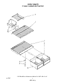 SHELF Diagram and Parts List for ET18JMYSN0C  Whirlpool Refrigerator